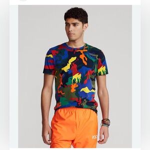 Ralph Lauren Polo Colorful Camouflage T-Shirt teenage XL fits men’s XS S